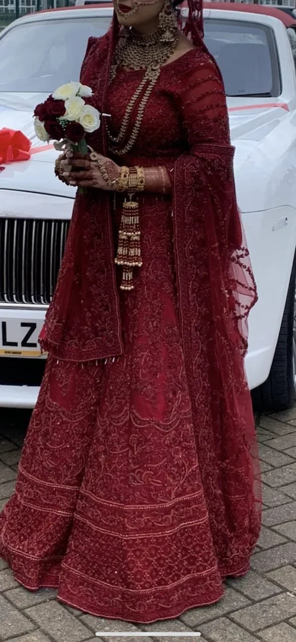 Red bridal lehenga khusboos by chaand thumbnail 3