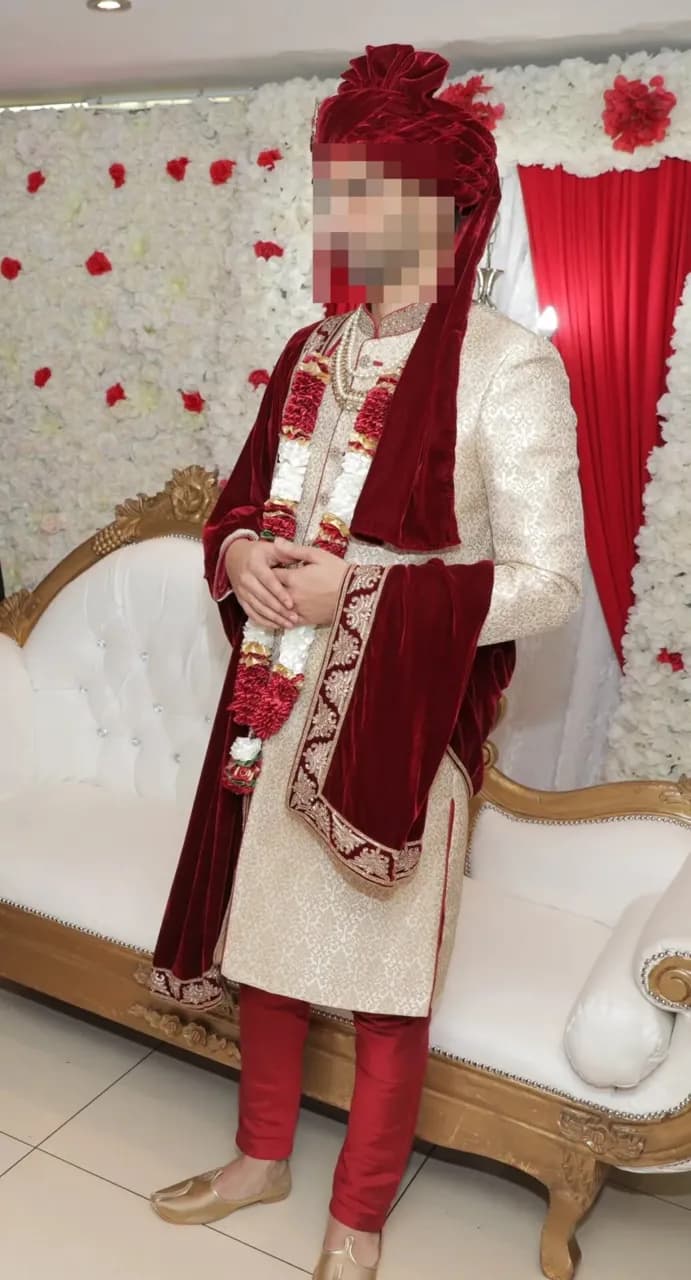 Men's Wedding Sherwani/Turban/Jewellery