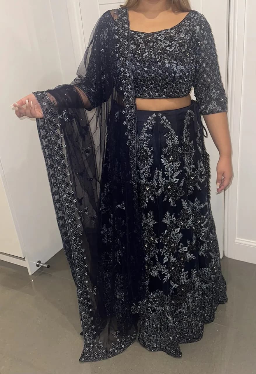 Midnight Blue Lehenga Set — image 1