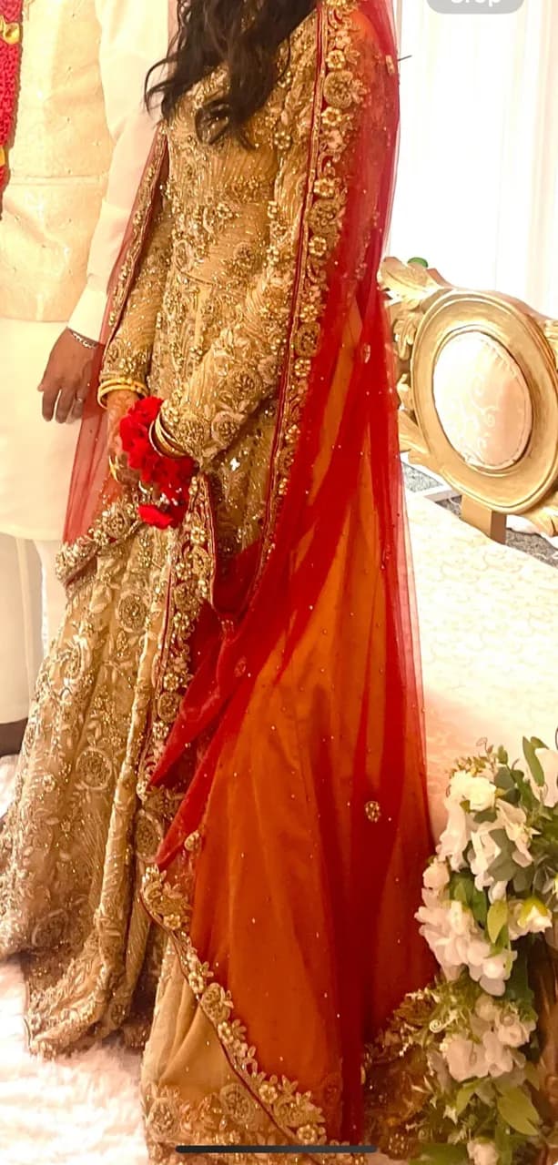 Pakistani wedding dress lehenga thumbnail 2