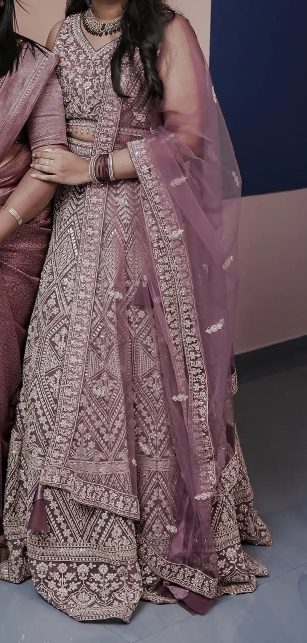 Dusty Pink Lehenga thumbnail 3