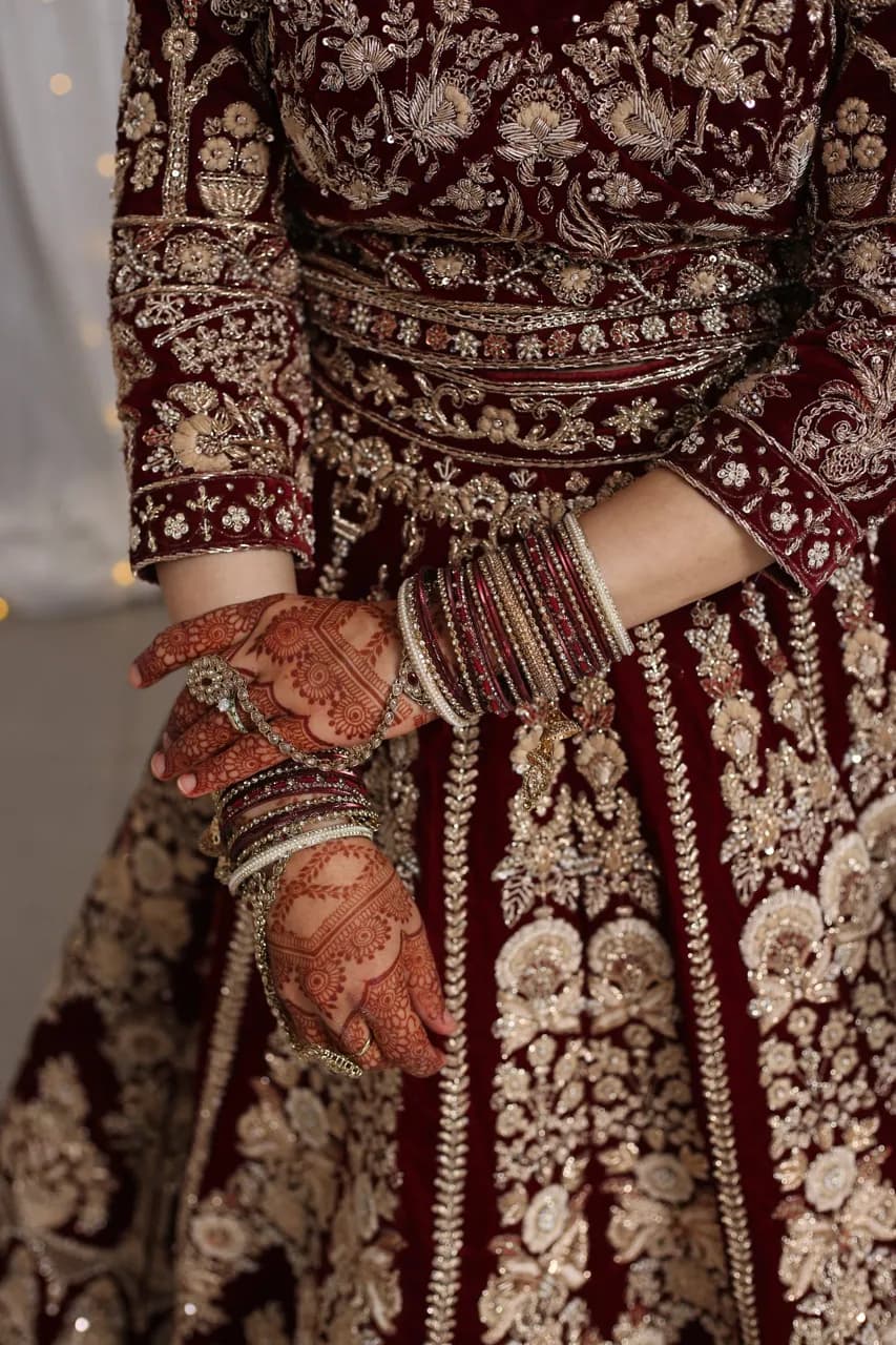 Indian bridal heavily embellished lehenga