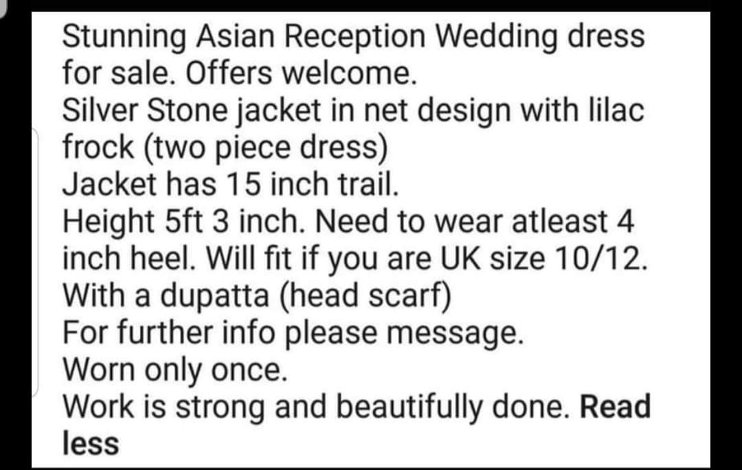 Reception Walima tail dress — image 1