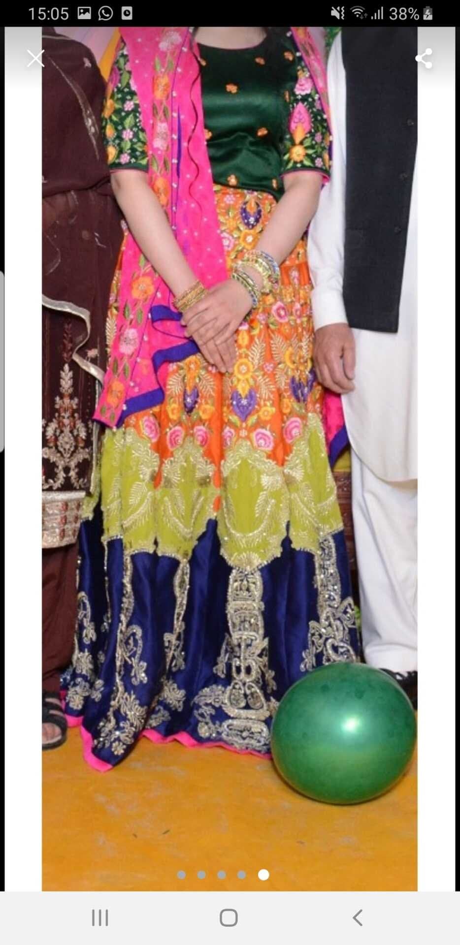 Designer mehndi lengha — image 1