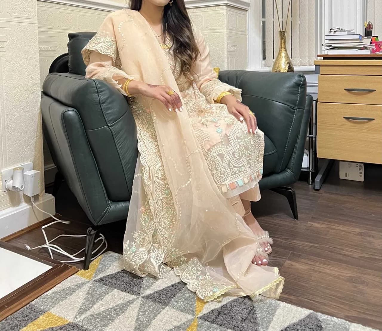Sadabahar organza/tissue asian outfit — image 1