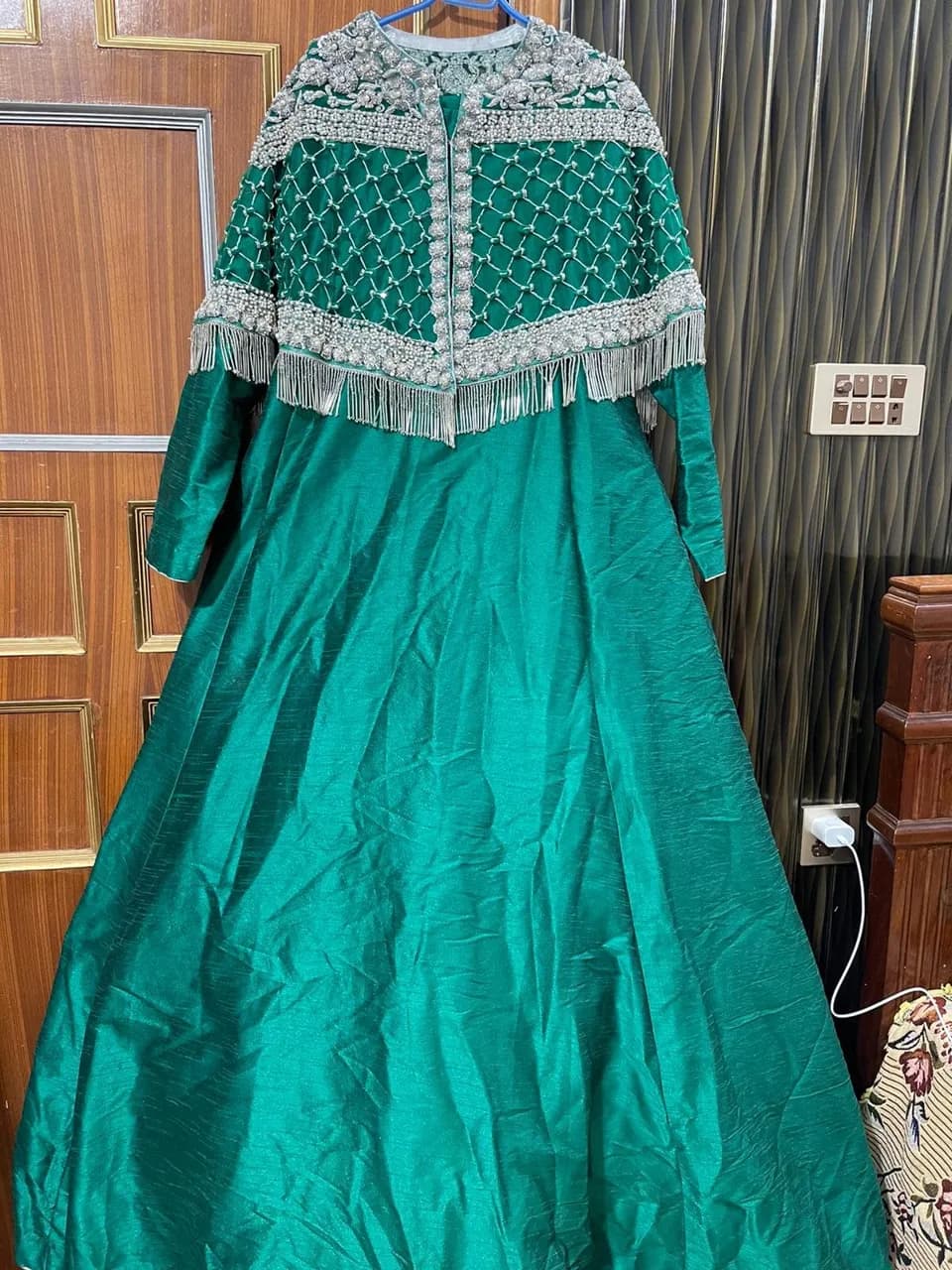 Teal green maxi dresses — image 1