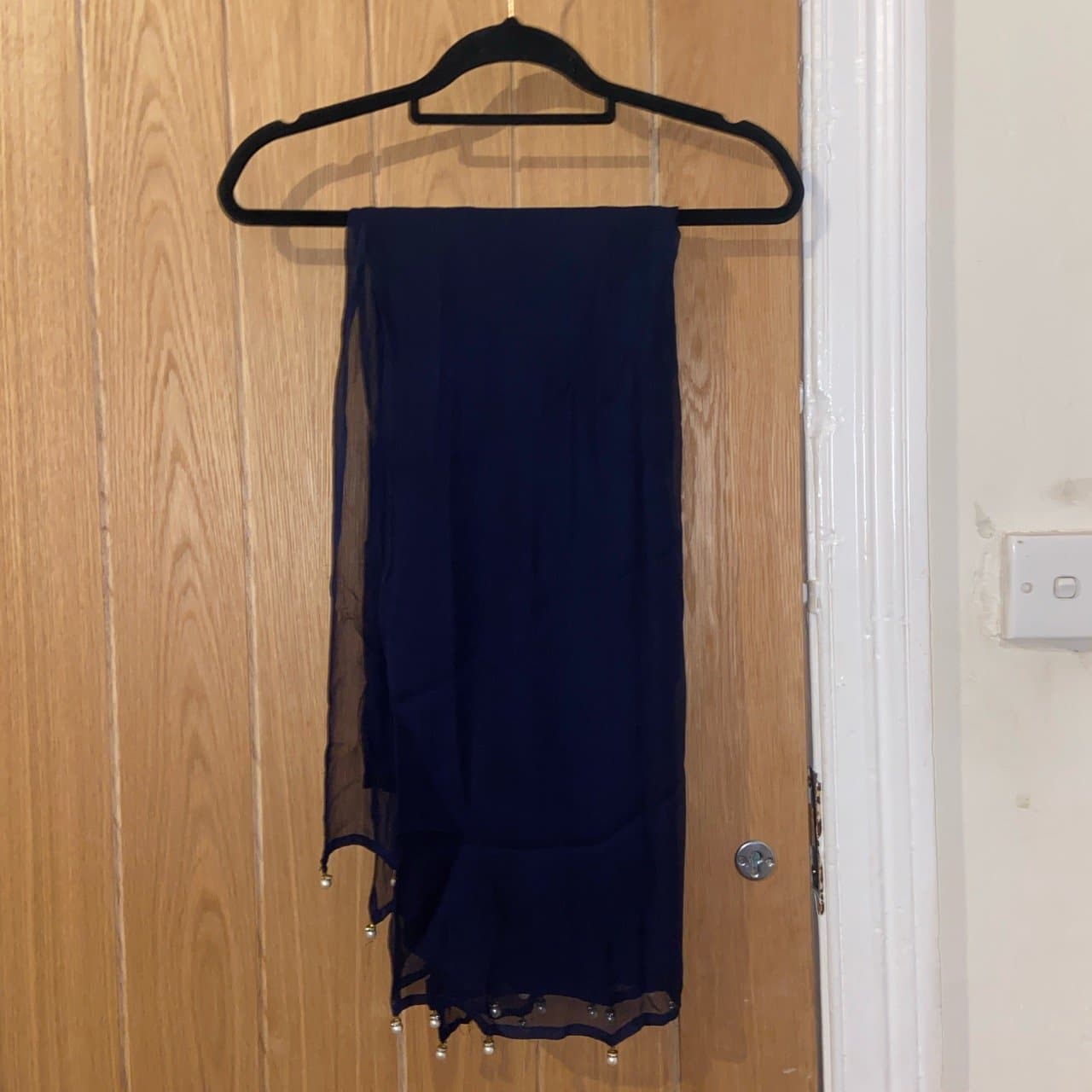 Blue Asian kameez trouser outfit — image 1