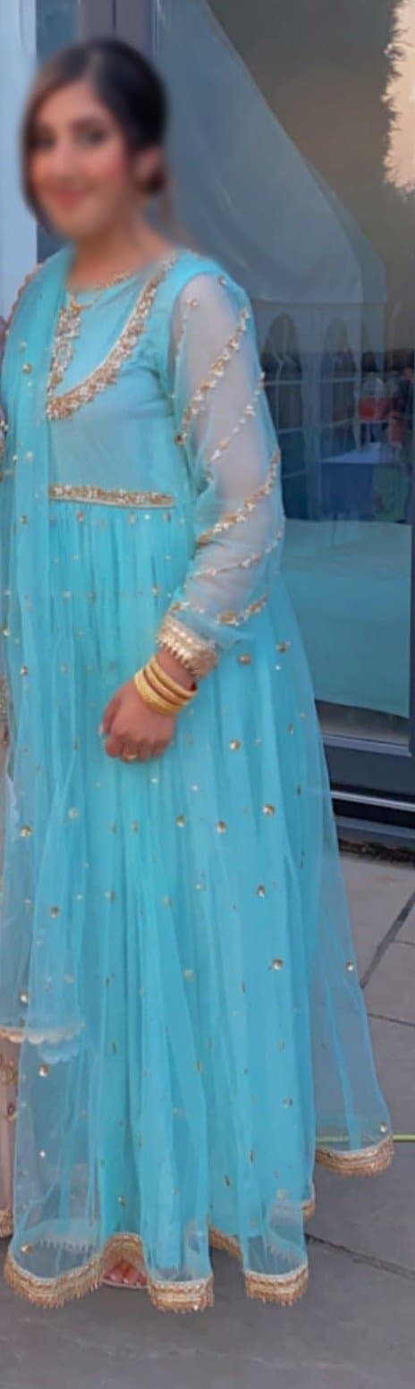 Sky Blue anarkail floor length — image 1