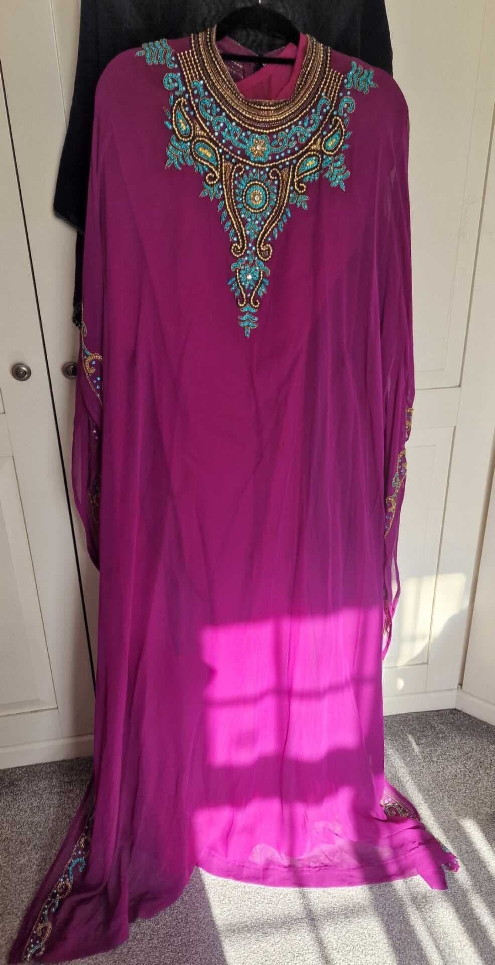 Purple kaftan dress — image 1