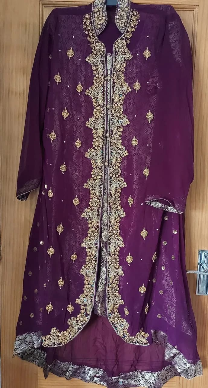 dark purple gown — image 1