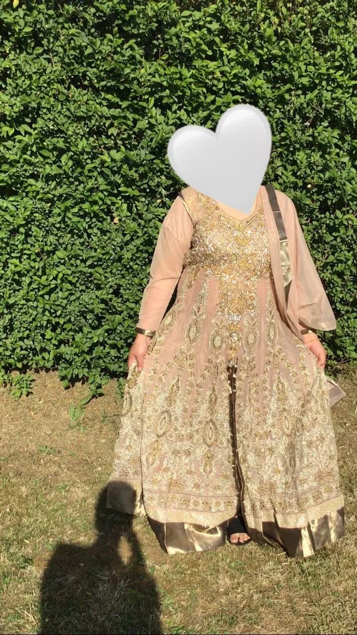 Peach heavy maxi dress — image 1
