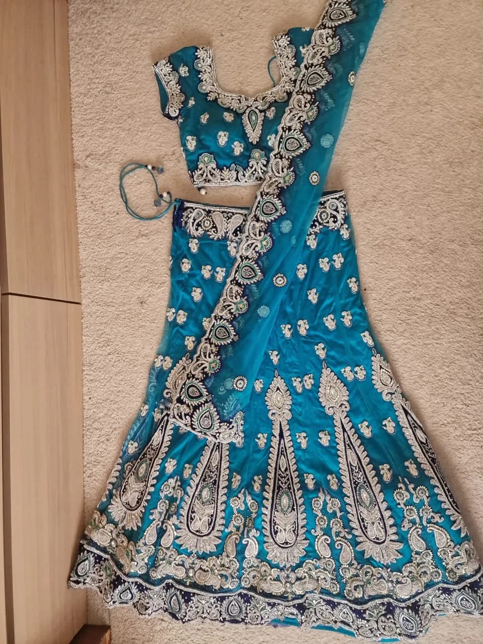 Teal Blue Lehenga — image 1