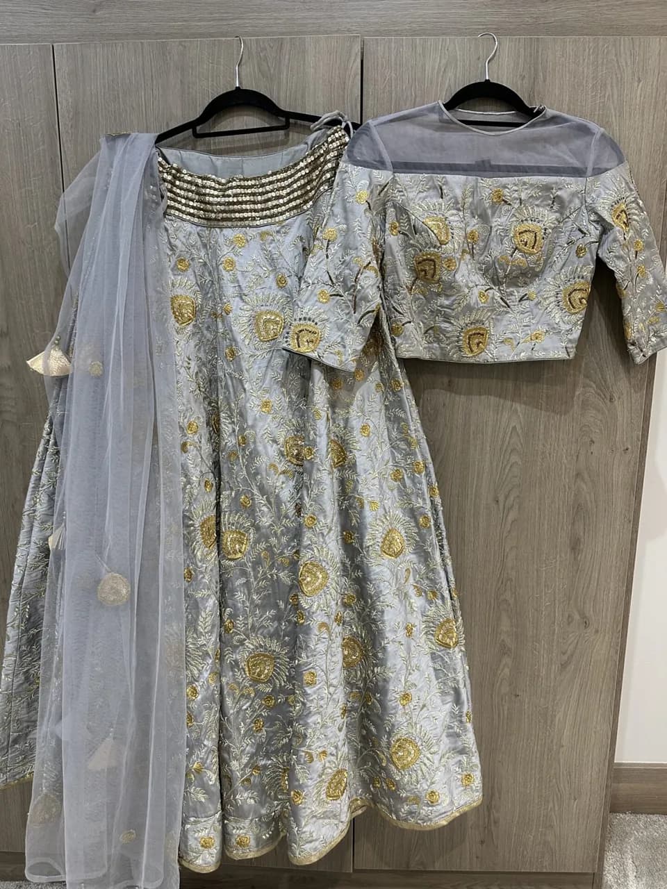 Silver Grey Lehenga - Weddings/ Parties — image 1