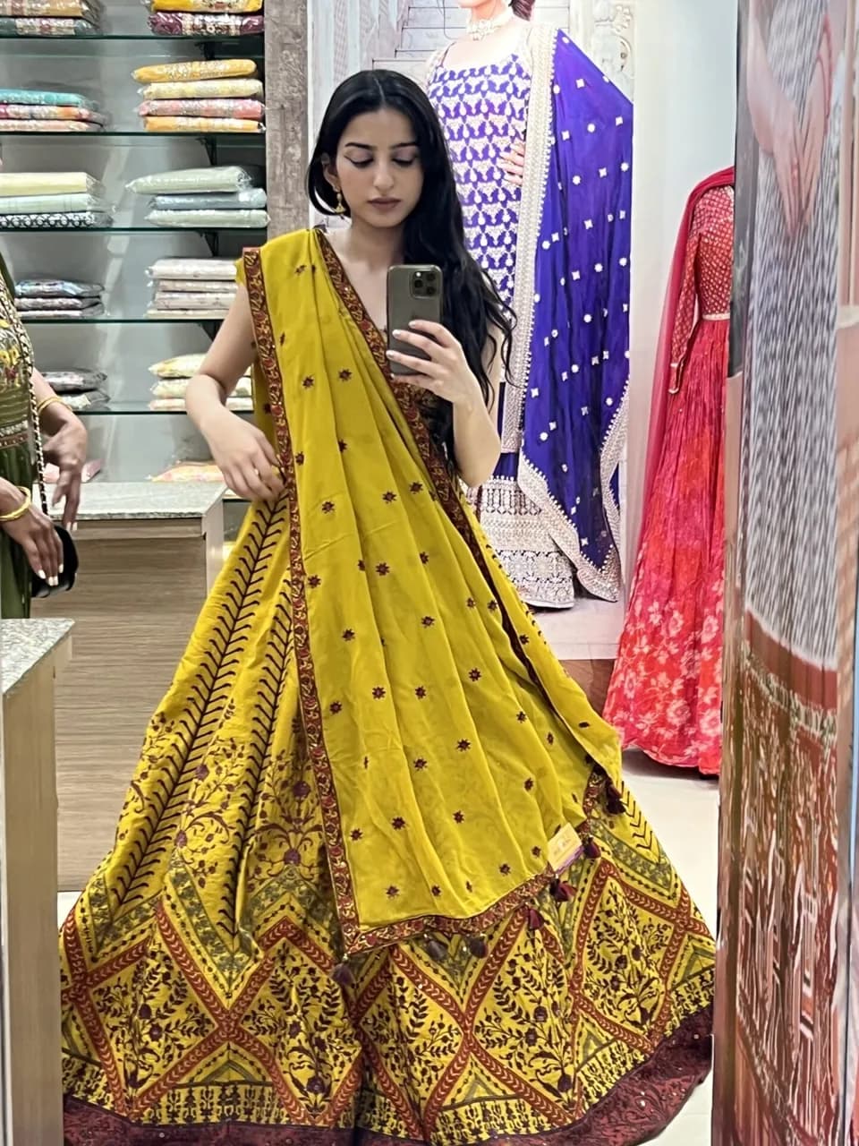 Gold beaded Lehenga — image 1